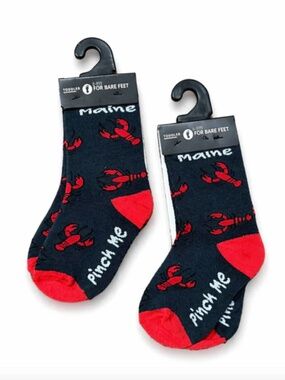 For Bare Feet Kids Lobster Socks 2 Sets (Size: Toddler) NWT